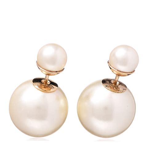 pearl dior earrings|christian dior tribal pearl earrings.